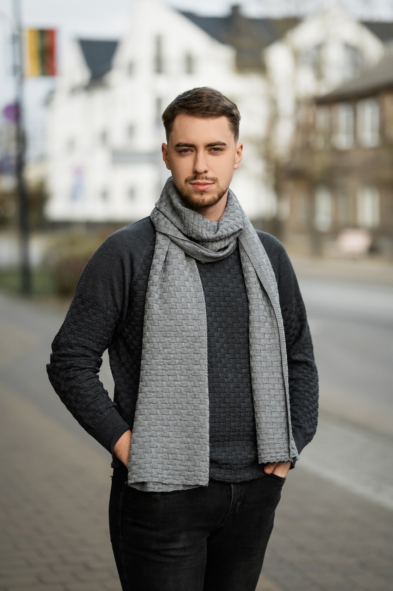 Merino wool scarf