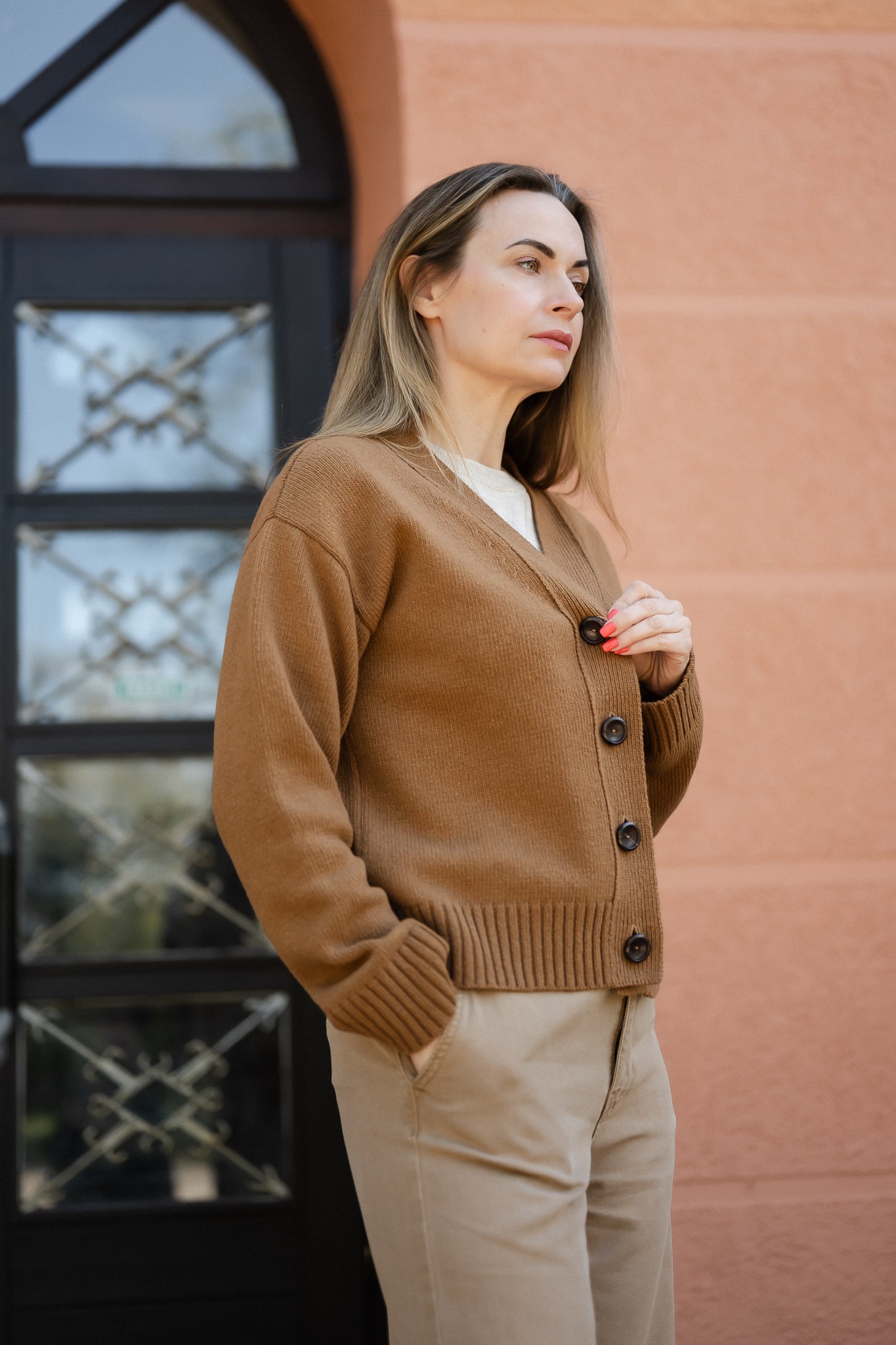Terra - moteriškas megztinis iš 100% merino vilnos