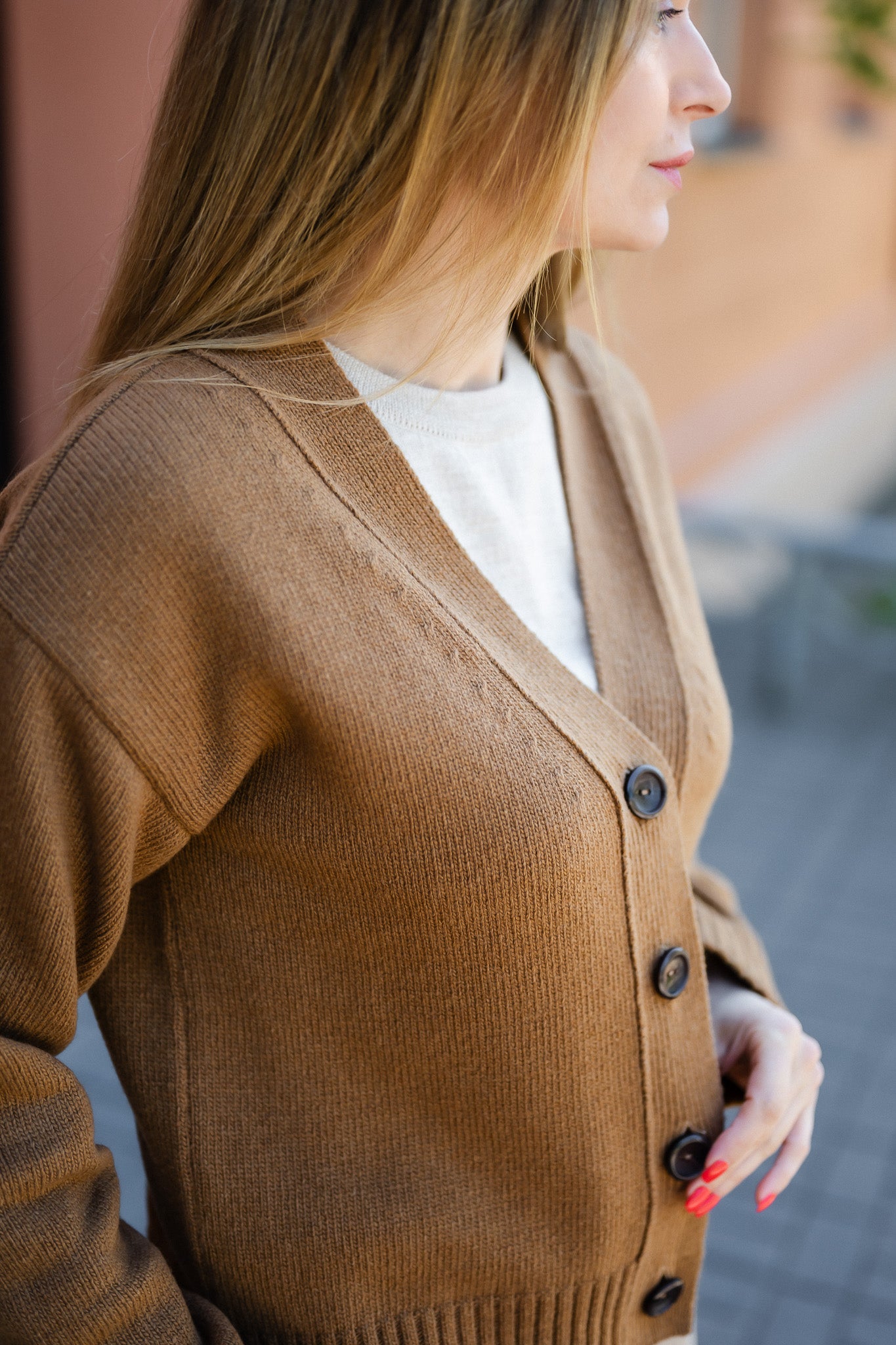 Terra - moteriškas megztinis iš 100% merino vilnos