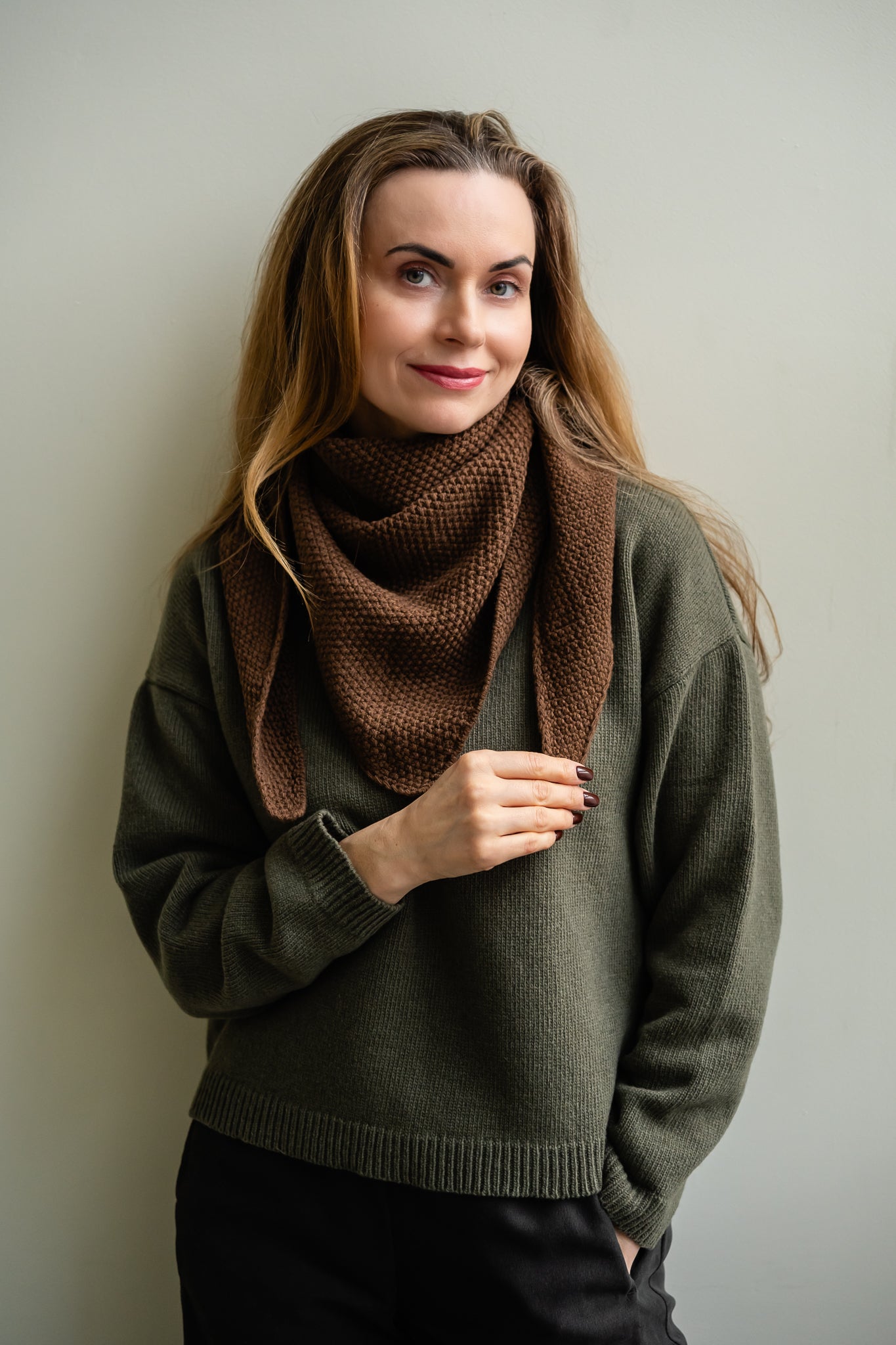 Soft merino wool scarves